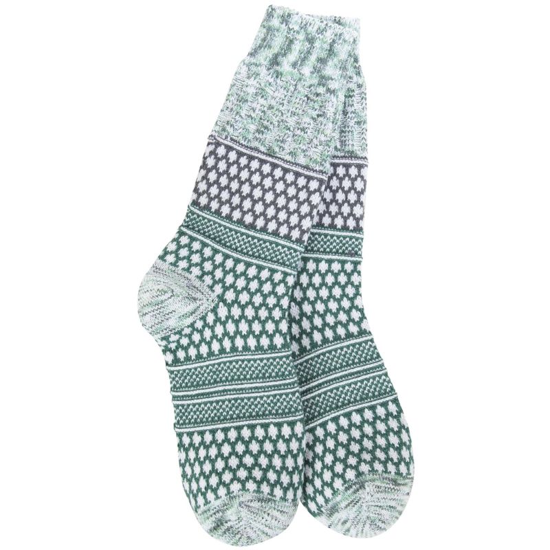 Spruce Textured Crew Socks